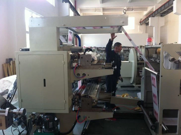 Flat Bottom Paper Bag Making Machine Inline Printer